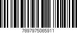 Código de barras (EAN, GTIN, SKU, ISBN): '7897975065911'