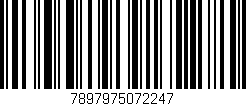 Código de barras (EAN, GTIN, SKU, ISBN): '7897975072247'