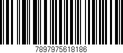 Código de barras (EAN, GTIN, SKU, ISBN): '7897975618186'