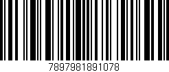 Código de barras (EAN, GTIN, SKU, ISBN): '7897981891078'