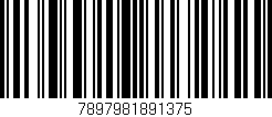 Código de barras (EAN, GTIN, SKU, ISBN): '7897981891375'