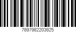 Código de barras (EAN, GTIN, SKU, ISBN): '7897982203825'