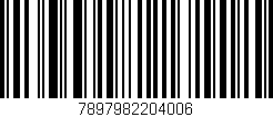 Código de barras (EAN, GTIN, SKU, ISBN): '7897982204006'