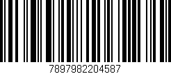 Código de barras (EAN, GTIN, SKU, ISBN): '7897982204587'