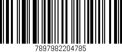 Código de barras (EAN, GTIN, SKU, ISBN): '7897982204785'