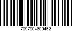 Código de barras (EAN, GTIN, SKU, ISBN): '7897984600462'
