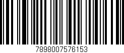 Código de barras (EAN, GTIN, SKU, ISBN): '7898007576153'