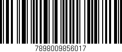 Código de barras (EAN, GTIN, SKU, ISBN): '7898009856017'