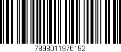 Código de barras (EAN, GTIN, SKU, ISBN): '7898011976192'