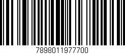 Código de barras (EAN, GTIN, SKU, ISBN): '7898011977700'