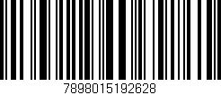 Código de barras (EAN, GTIN, SKU, ISBN): '7898015192628'