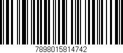 Código de barras (EAN, GTIN, SKU, ISBN): '7898015814742'