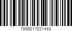 Código de barras (EAN, GTIN, SKU, ISBN): '7898017031444'