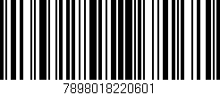 Código de barras (EAN, GTIN, SKU, ISBN): '7898018220601'