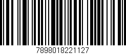Código de barras (EAN, GTIN, SKU, ISBN): '7898018221127'