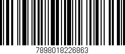 Código de barras (EAN, GTIN, SKU, ISBN): '7898018226863'