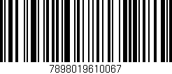 Código de barras (EAN, GTIN, SKU, ISBN): '7898019610067'