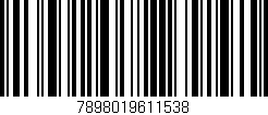 Código de barras (EAN, GTIN, SKU, ISBN): '7898019611538'