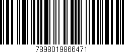 Código de barras (EAN, GTIN, SKU, ISBN): '7898019866471'