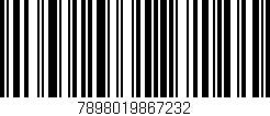 Código de barras (EAN, GTIN, SKU, ISBN): '7898019867232'