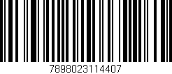 Código de barras (EAN, GTIN, SKU, ISBN): '7898023114407'