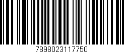 Código de barras (EAN, GTIN, SKU, ISBN): '7898023117750'