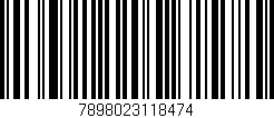 Código de barras (EAN, GTIN, SKU, ISBN): '7898023118474'