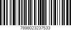 Código de barras (EAN, GTIN, SKU, ISBN): '7898023237533'