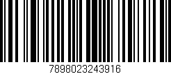 Código de barras (EAN, GTIN, SKU, ISBN): '7898023243916'