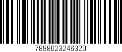 Código de barras (EAN, GTIN, SKU, ISBN): '7898023246320'