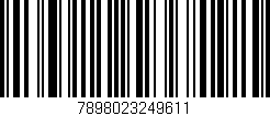 Código de barras (EAN, GTIN, SKU, ISBN): '7898023249611'