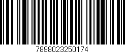 Código de barras (EAN, GTIN, SKU, ISBN): '7898023250174'