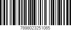 Código de barras (EAN, GTIN, SKU, ISBN): '7898023251065'