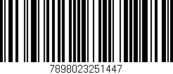 Código de barras (EAN, GTIN, SKU, ISBN): '7898023251447'