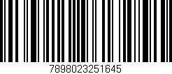 Código de barras (EAN, GTIN, SKU, ISBN): '7898023251645'