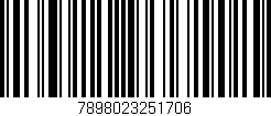 Código de barras (EAN, GTIN, SKU, ISBN): '7898023251706'