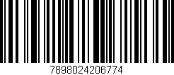 Código de barras (EAN, GTIN, SKU, ISBN): '7898024206774'
