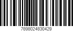 Código de barras (EAN, GTIN, SKU, ISBN): '7898024830429'