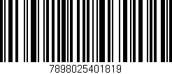 Código de barras (EAN, GTIN, SKU, ISBN): '7898025401819'