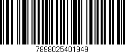 Código de barras (EAN, GTIN, SKU, ISBN): '7898025401949'