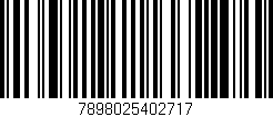 Código de barras (EAN, GTIN, SKU, ISBN): '7898025402717'