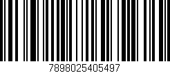 Código de barras (EAN, GTIN, SKU, ISBN): '7898025405497'