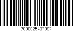 Código de barras (EAN, GTIN, SKU, ISBN): '7898025407897'
