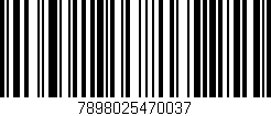 Código de barras (EAN, GTIN, SKU, ISBN): '7898025470037'