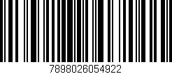 Código de barras (EAN, GTIN, SKU, ISBN): '7898026054922'