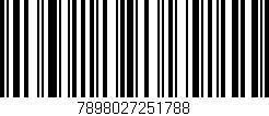 Código de barras (EAN, GTIN, SKU, ISBN): '7898027251788'