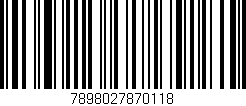 Código de barras (EAN, GTIN, SKU, ISBN): '7898027870118'