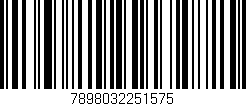 Código de barras (EAN, GTIN, SKU, ISBN): '7898032251575'