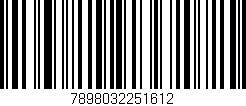 Código de barras (EAN, GTIN, SKU, ISBN): '7898032251612'
