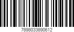 Código de barras (EAN, GTIN, SKU, ISBN): '7898033890612'